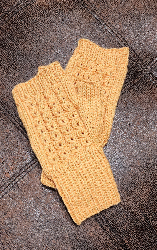 Fingerless Gloves - Saffron